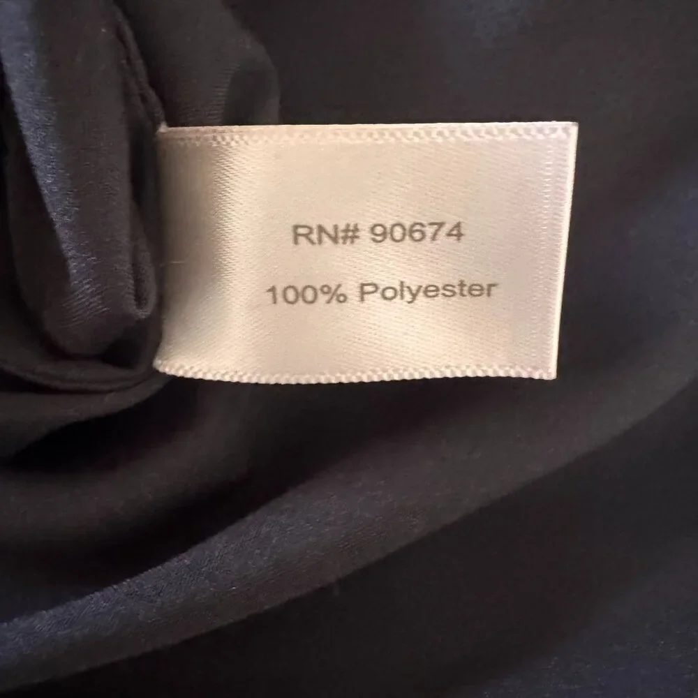 Boston Proper Blouse; flutter sleeve, rich black; XS - Picture 12 of 15